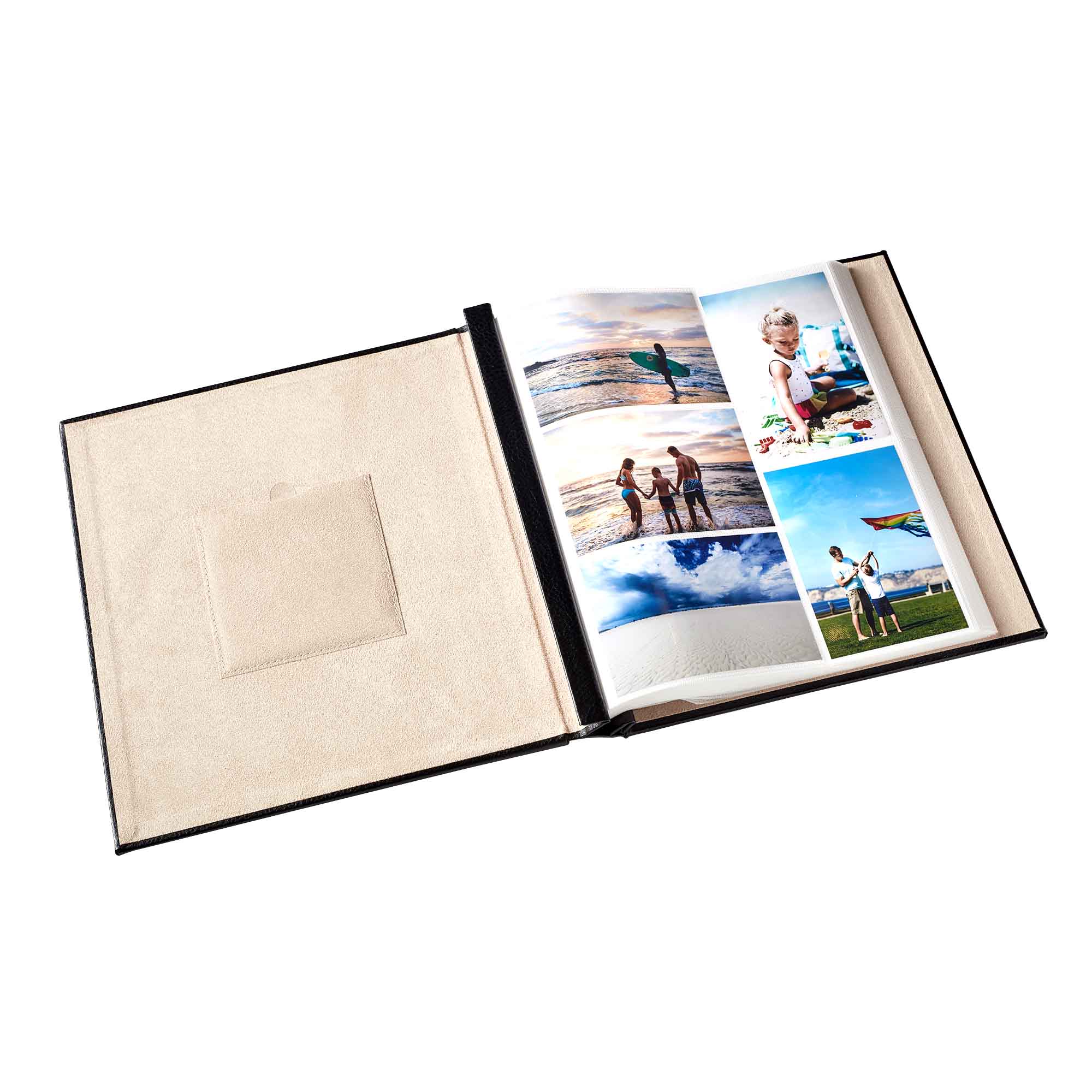 Old Town Large Photo Albums, Holds 400 4x6 Photos (Leather, Black 